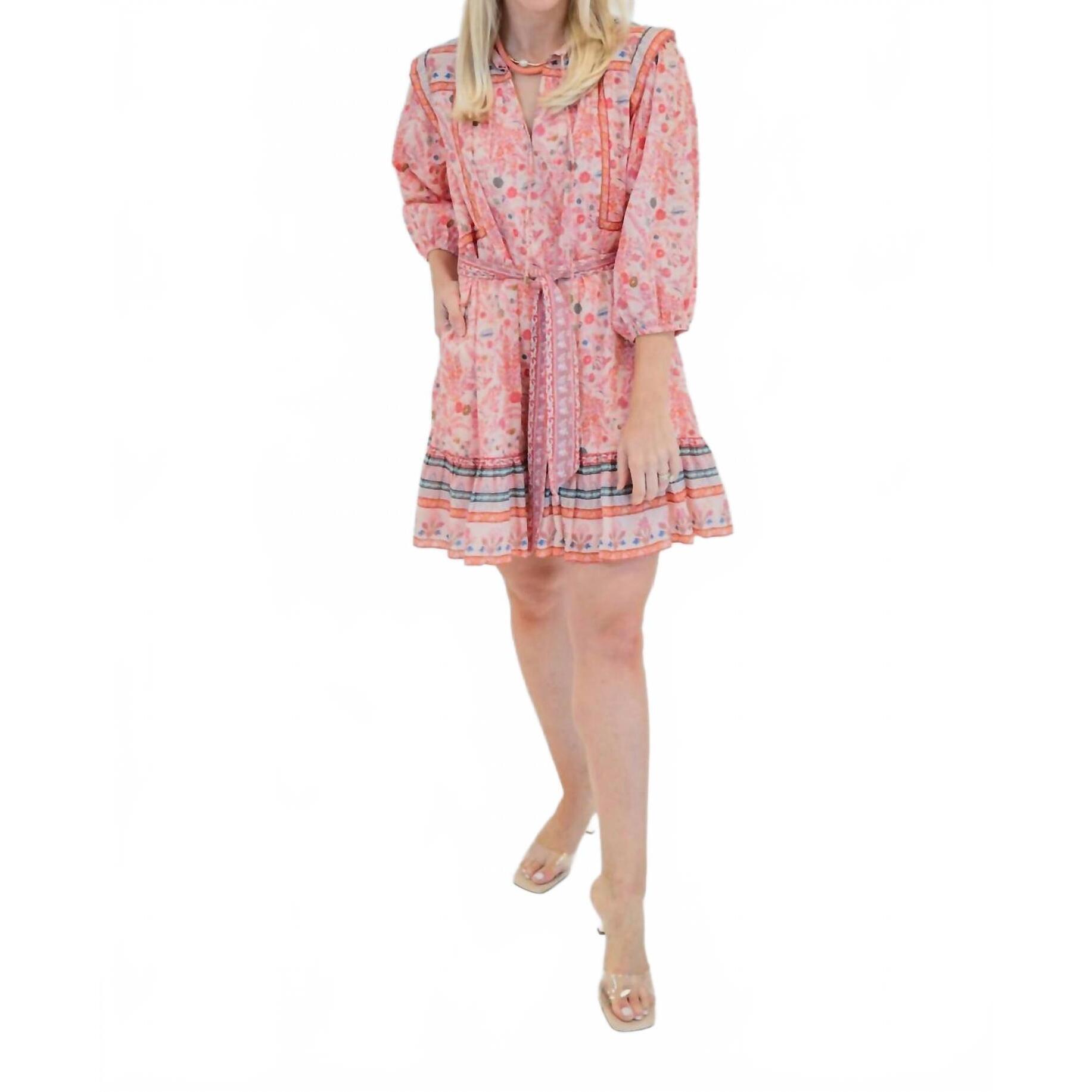 New Cleobella Frieda Mini Dress In Dahlia